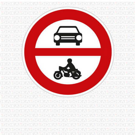 B 11 - Zákaz vjezdu všech motorových vozidel