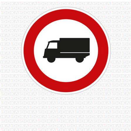 B 4 - Zákaz vjezdu nákladních automobilů