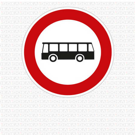 B 5 - Zákaz vjezdu autobusů