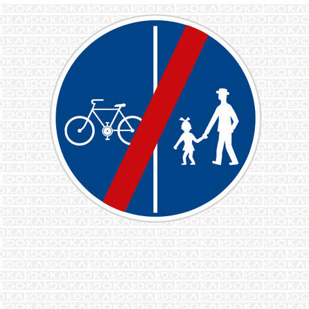 C 10b - Konec stezky pro chodce a cyklisty