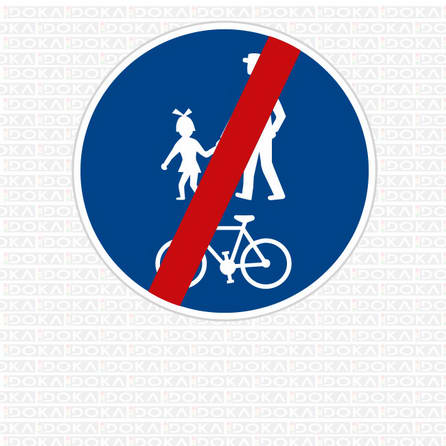 C 9b - Konec stezky pro chodce a cyklisty