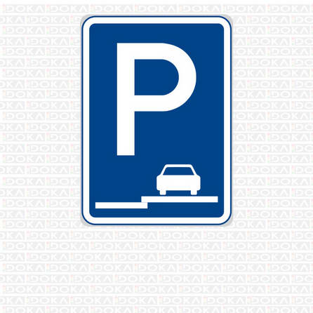 IP 11e - Parkoviště (stání na chodníku podélné)