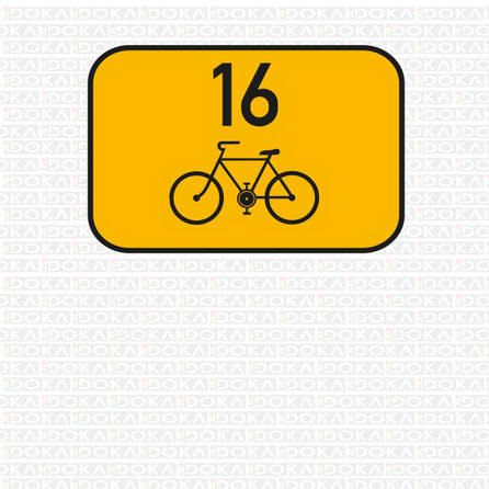 Směrová tabulka pro cyklisty