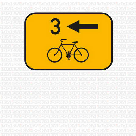 Směrová tabulka pro cyklisty