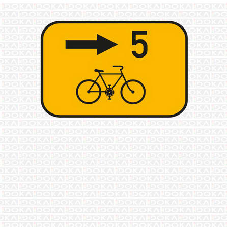 Směrová tabulka pro cyklisty